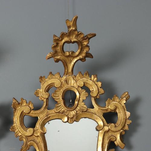 Small Carved Wooden Mirrors, Set of 2 For Sale - Image 4 of 11