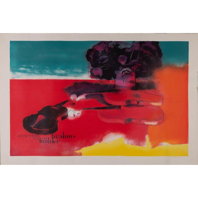 Paul Guiramand, The Concert, Lithograph For Sale - Image 6 of 6