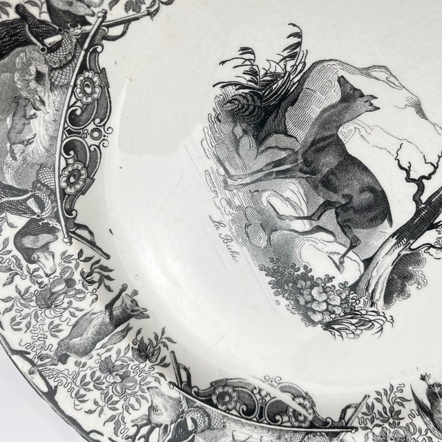 Antique U&C Plates from Sarreguemines, 1850, Set of 3 For Sale - Image 13 of 15
