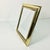 Metal 1980s Vintage Hollywood Regency Art Deco Lacquered Brass Tabletop Picture Frame, 8 X 10 For Sale - Image 7 of 10