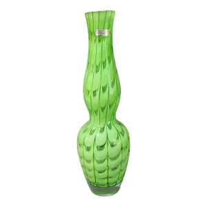 Late 20th Century Waterford Evolution Green Art Glass Vase