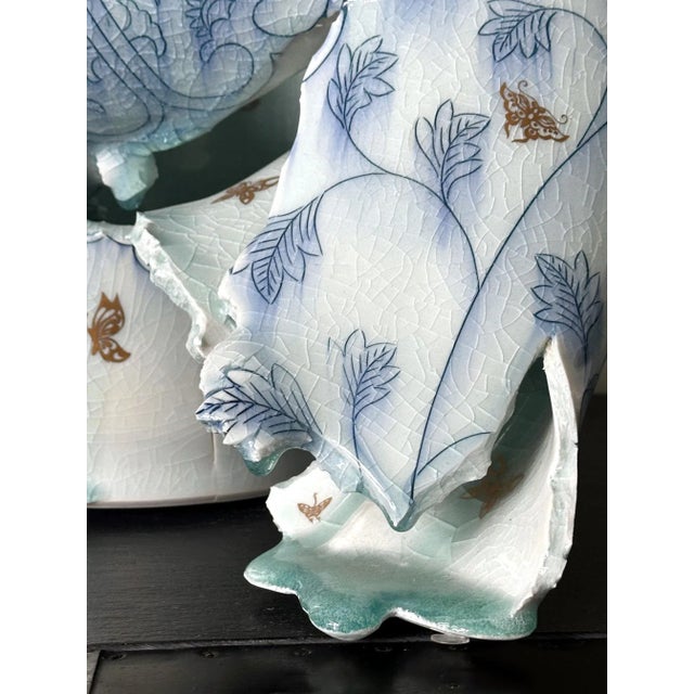 A bespoken ceramic sculpture made by American Korean artist Steven Young Lee (1975-) circa 2010s. Inspired by the antique...