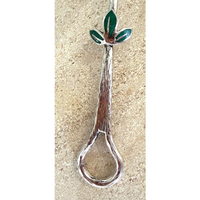Metal Emilia Castillo Candle Snuffer and Leaf Dish For Sale - Image 7 of 12