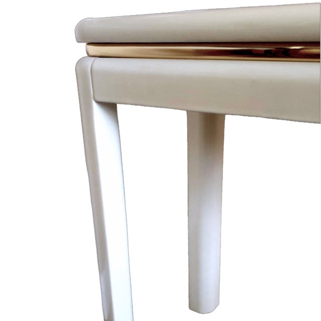 80s Altavista Lane Parsons Console Table in an Off-White Lacquer With ...