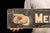 Painted tin directional sign. This piece features hand-painted graphics and lettering and was likely meant for exterior use.