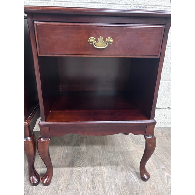 Vintage Bombay Company Nightstands Side Tables - Matching Pair For Sale - Image 15 of 16