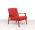 Vintage Danish Wooden Armchairs with Coral Fabric, 1950s, Set of 2 For Sale - Image 4 of 13