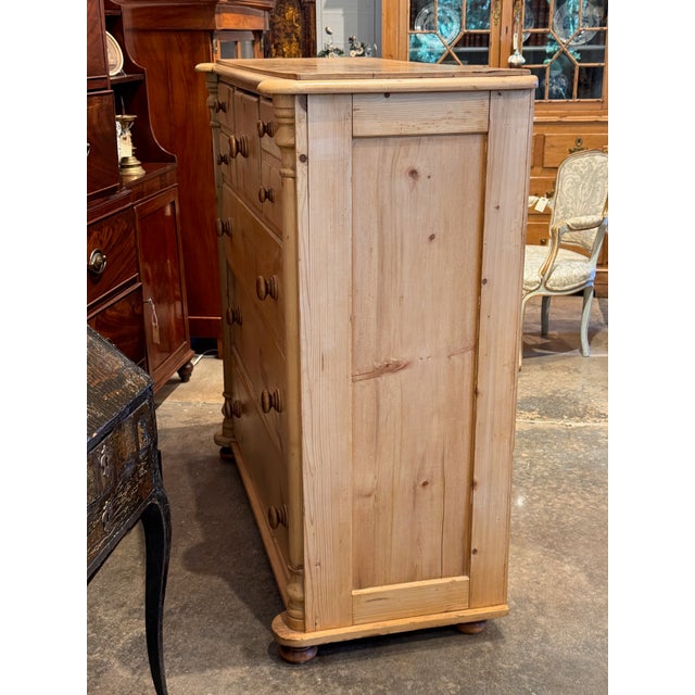 19th Century English Pine Chest of Drawers For Sale - Image 11 of 12