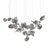 Metal Dune 20 Cluster Chandelier with Silver Hand Polished Shades by Daniel Becker for Moss Objects For Sale - Image 7 of 7