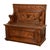 Traditional Antique 19th Century Italian Renaissance Revival Carved Walnut Bench Settle 1880 For Sale - Image 3 of 17