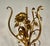 Gold Italian Mid-Century Hollywood Regency Gild Metal Floral Design Side Table, 60s For Sale - Image 8 of 12