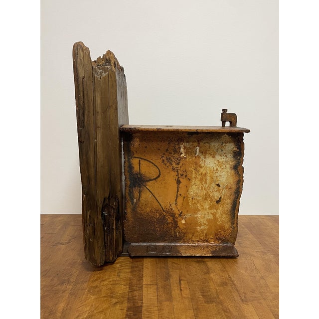 Vintage Mid-Century Modern Steel Beam and Driftwood Sculpture - Circa 1950’s For Sale - Image 15 of 18