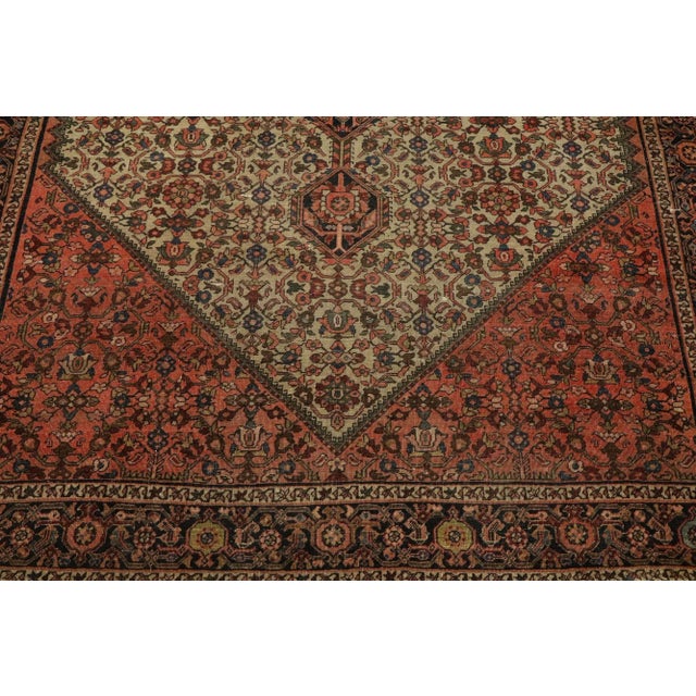 Antique Persian Farahan Rug For Sale - Image 4 of 11