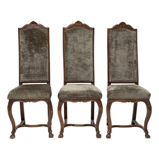 Louis XV Baroque Chairs, 18th Century, Set of 3 For Sale