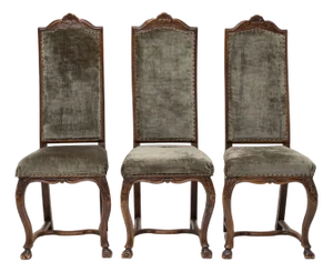 Louis XV Baroque Chairs, 18th Century, Set of 3