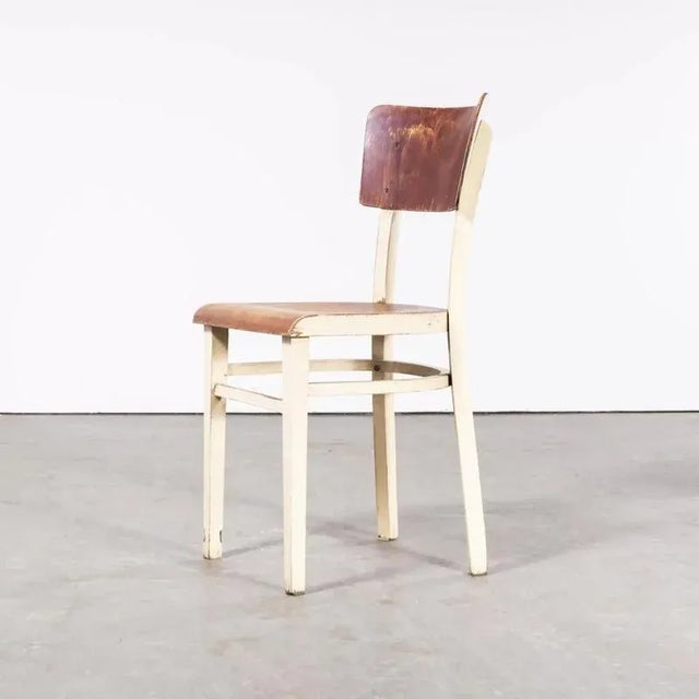 Vintage Bentwood Painted Dining Chair from Thon, 1950s For Sale - Image 4 of 10