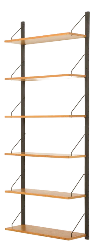 Scandinavian Modular Oak Shelving System, 1960s