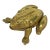 Vintage Cast Brass Frog Hinged Lidded Trinket Box For Sale