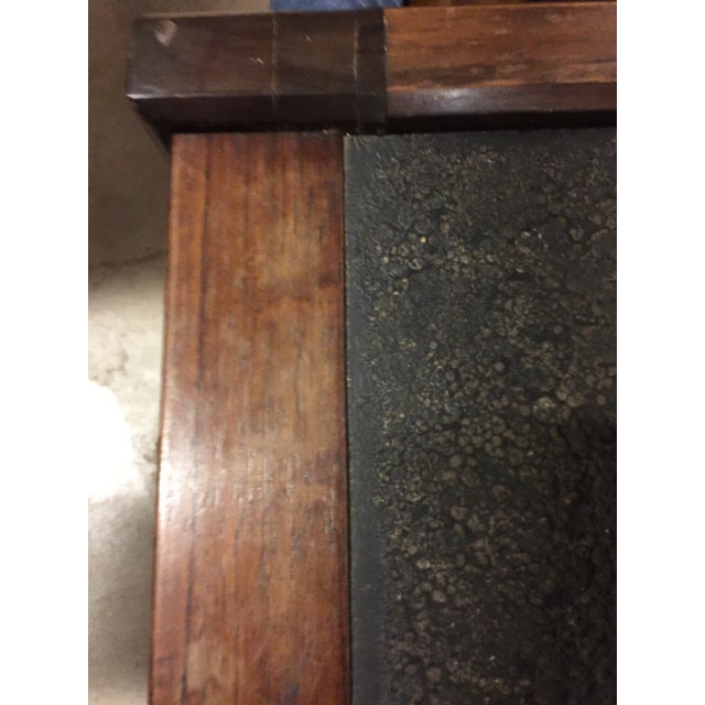 Mid 20th Century Danish Modern Rosewood Coffee Table With Abstract Tile Top For Sale - Image 5 of 7