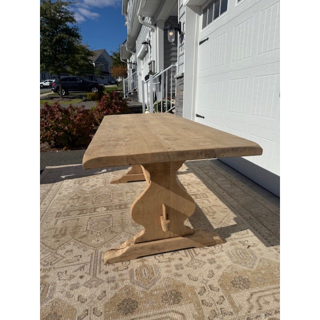 20th Century French Oak Monestary Table For Sale - Image 11 of 14