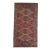 1970s Vintage Handmade Wool Cotton Red Area Rug For Sale