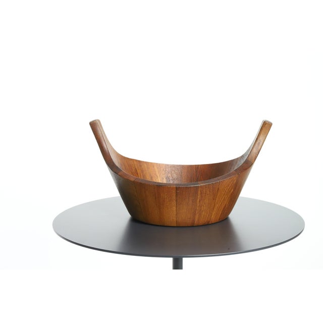 1950s Dansk Teak Staved Viking Salad Bowl by Jens Quistgaard For Sale - Image 11 of 17