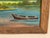 Oil on panel of an East Tennessee Lake and Boat landscape by Elizabethton TN artist Art Holsclaw, signed and dated 1985...