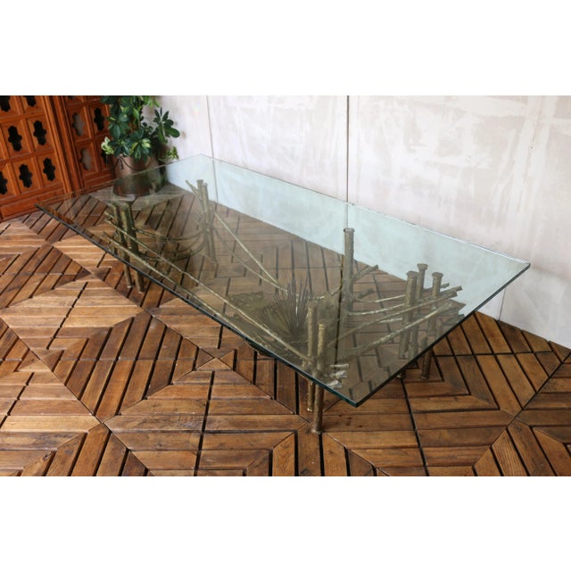 Mid-Century Modern Brutalist Lotus Coffee Table, Circa 1960s For Sale - Image 11 of 18