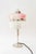 Art Deco nickel - plated table lamp with original palme koenig glass shade 1920s The glass sticks are replaced ( new )...