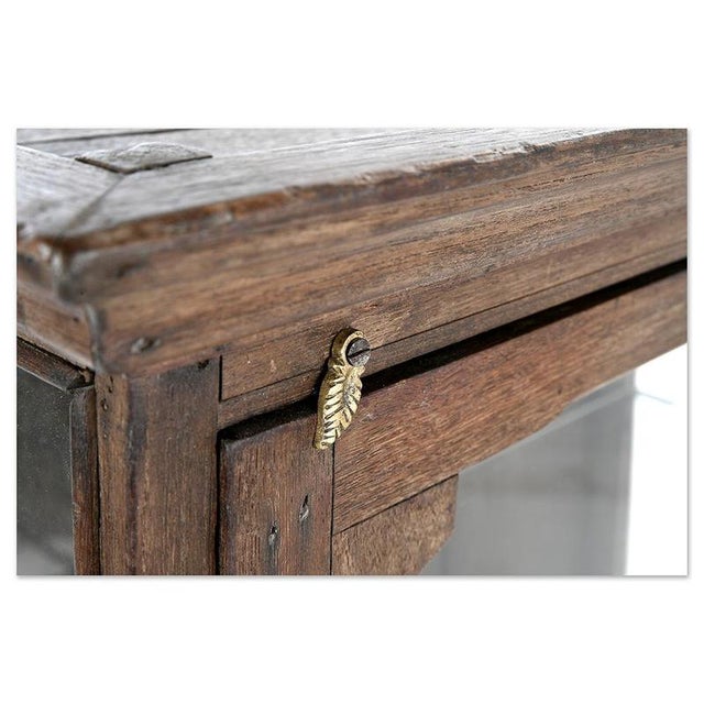 Wooden Wall Display Case with Shelves For Sale - Image 5 of 8