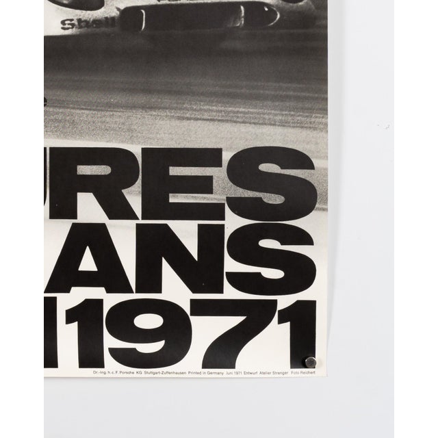 24 Hours of Le Mans Porsche Poster, 1971 For Sale - Image 6 of 9