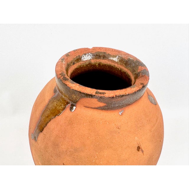 Copper Antique Aegean Clay Pottery Jar For Sale - Image 8 of 12