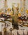 A companion in spirit to Stella's other cart compositions, this tall canvas carries a loosely defined cart and its cargo...