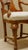 Pair of Mid 20th Century Walnut Italian Dining Room Chairs, Newly Upholstered & Restored For Sale - Image 9 of 10
