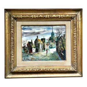 Original Oil Painting "Montmartre" by Marc Selva, Signed