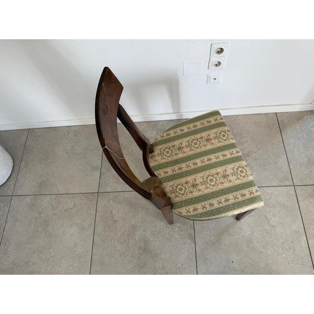 Wood Biedermeier Shovel-Style Armchair in Walnut by Ifantik For Sale - Image 7 of 12
