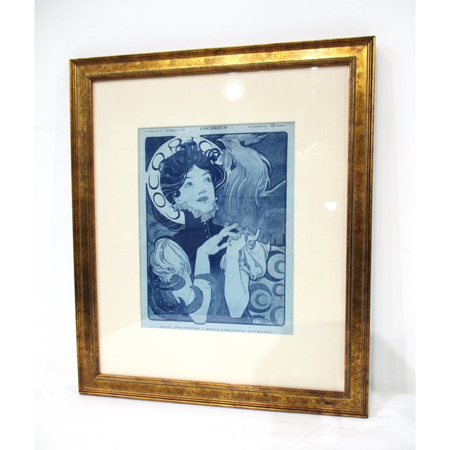 Paper Alphonse Mucha Nouveau French Cocorico Magazine Cover For Sale - Image 7 of 10