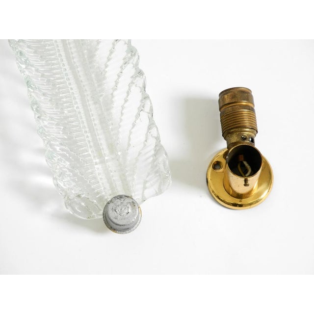 Mid-Century Modern Italian Murano Glass Wall Lamp from Barovier & Toso, 1950s For Sale - Image 13 of 15