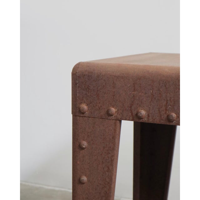 1990s Oakley Patinaed Display Console Table For Sale - Image 4 of 7