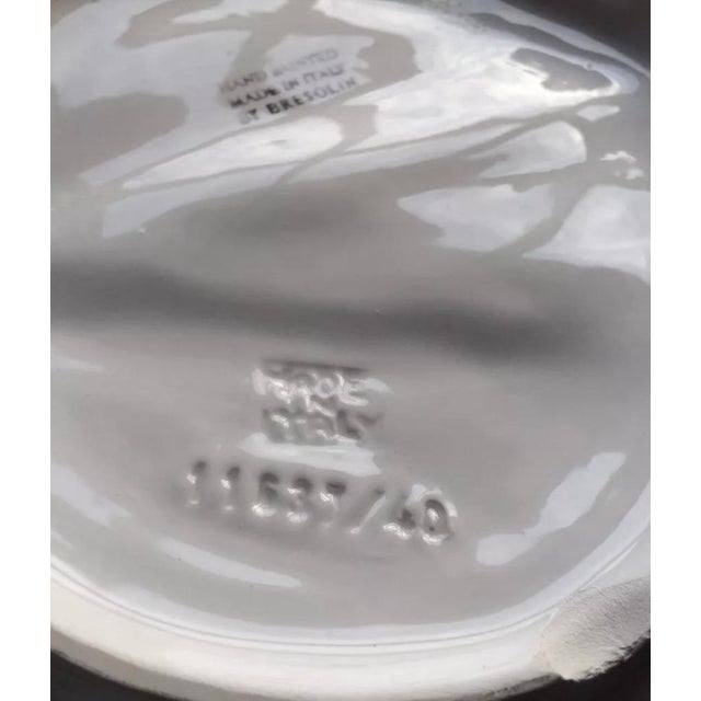 Vintage Italian Coastal Banana Leaf Bowl For Sale - Image 9 of 9