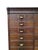 Brown Vintage Danish Archive Filing Cabinet in Oak from Silkeborg Møbelfabrik, 1920s For Sale - Image 8 of 14