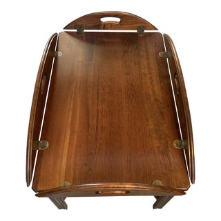 1950s Century Chippendale Style Mahogany Butler’s Table Coffee Table For Sale