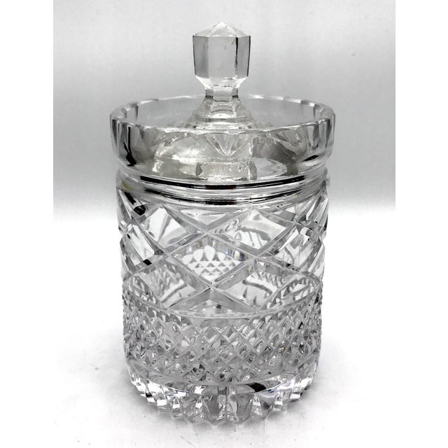 1940s Vintage Cut Lead Crystal Jam Jar Chairish