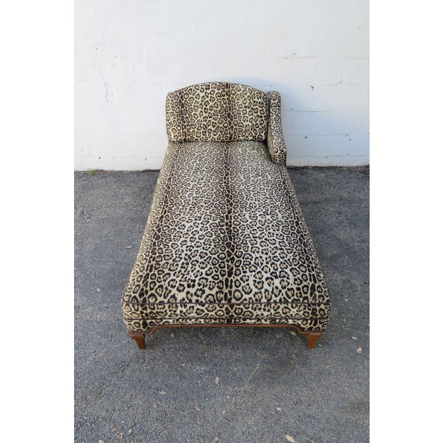 Leopard chaise new arrivals