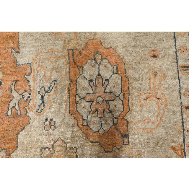 Early 20th Century Antique Turkish Oushak Rug For Sale - Image 5 of 8