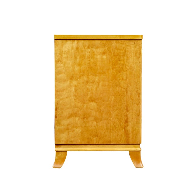 Mid-Century Modern Mid-Century Swedish Elm and Birch Chest of Drawers, 1950s For Sale - Image 3 of 11