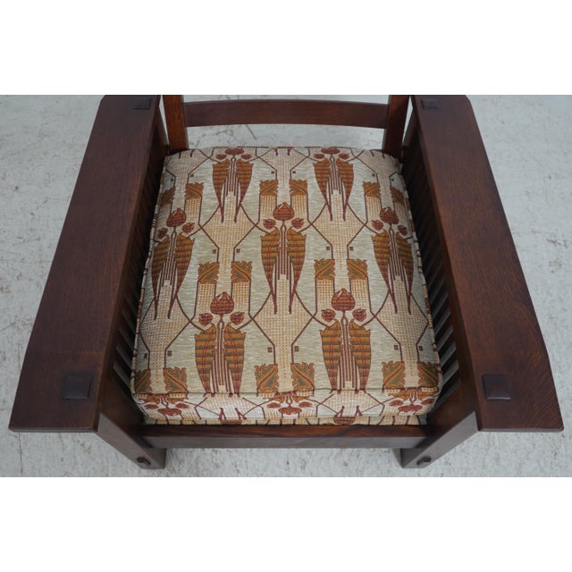 Stickley Mission Oak Reclining Morris Chair For Sale - Image 11 of 18