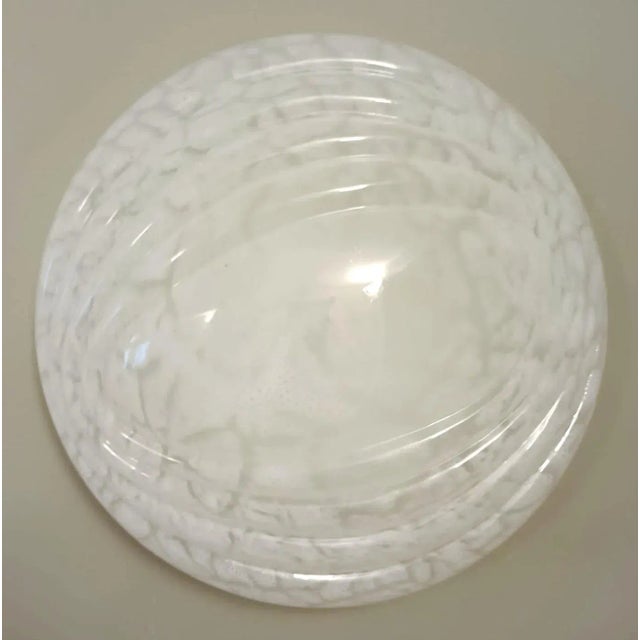 Mid 20th Century Milky White Murano Flush Mount For Sale - Image 5 of 10