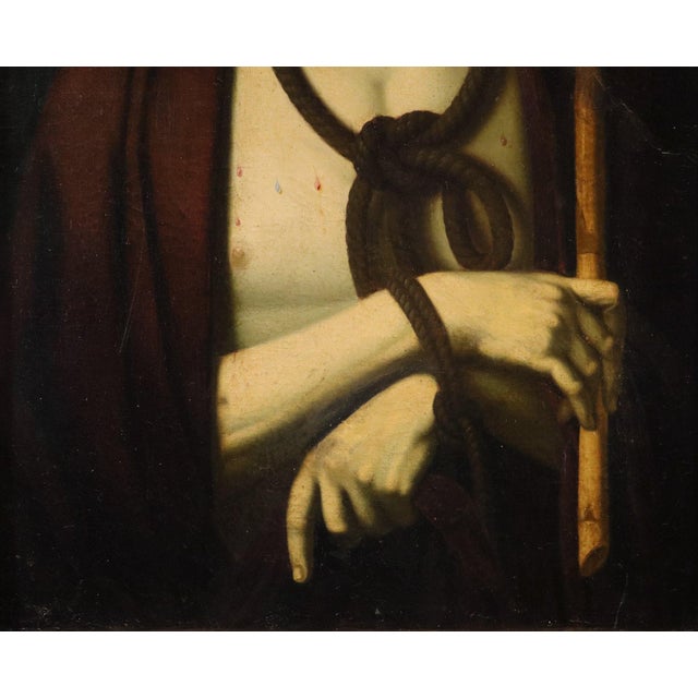 Andrea Solario follower of Ecce Homo Solario, Portrait Composition, 1600, Oil on Canvas For Sale - Image 6 of 16
