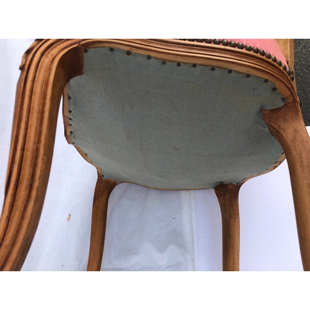 Brown Mid 20th Century French Louis XV Chairs - Set of 2 For Sale - Image 8 of 10